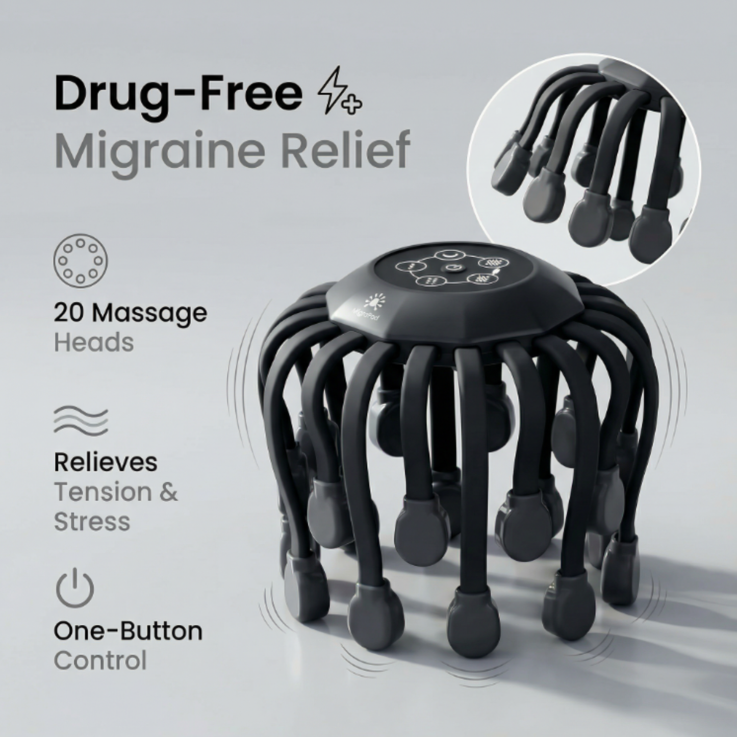 The MigraPod Head Massager