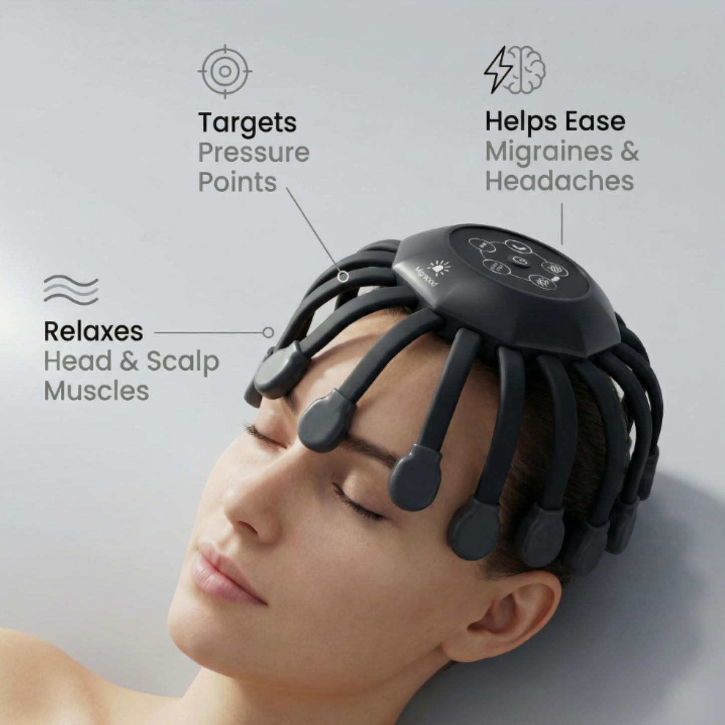 The MigraPod Head Massager