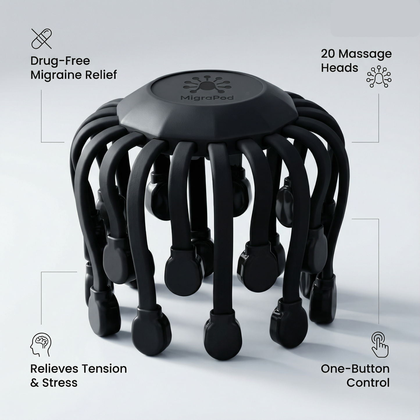The MigraPod Head Massager